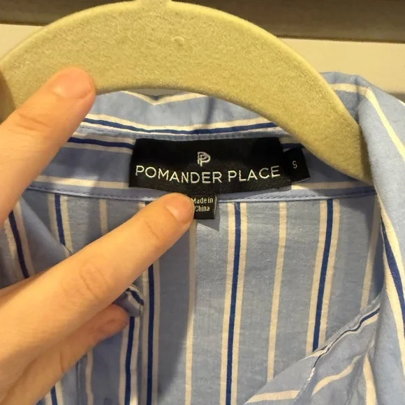 TUCKERNUCK Pomander Place Shades of Blue Striped Cara Dress - Picture 4 of 5